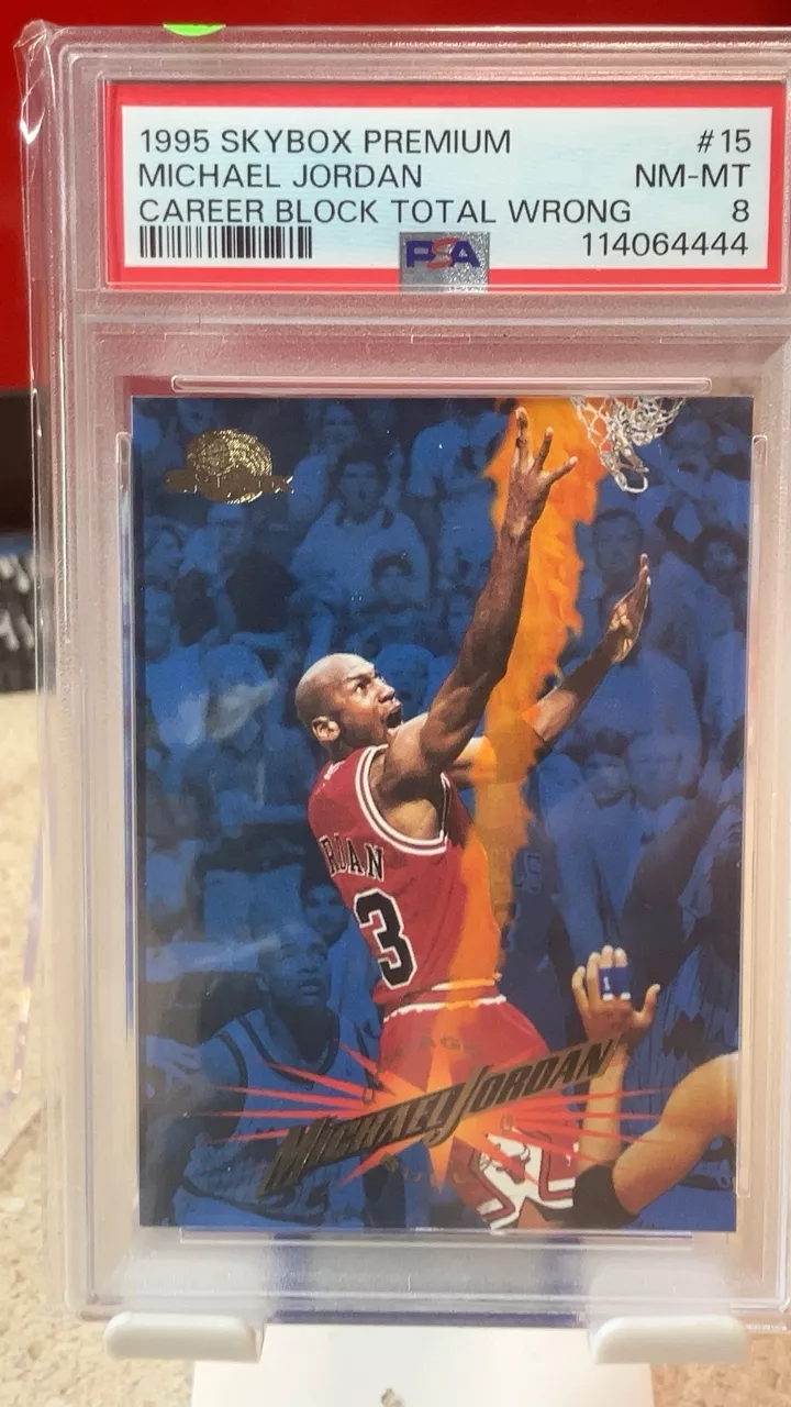 1995 Skybox Premium Michael Jordan Career Block Total Wrong #15