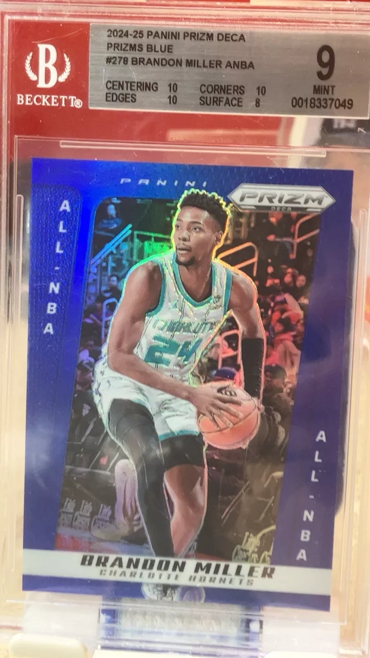2024-25 Panini Prizm Deca Brandon Miller NBA Card