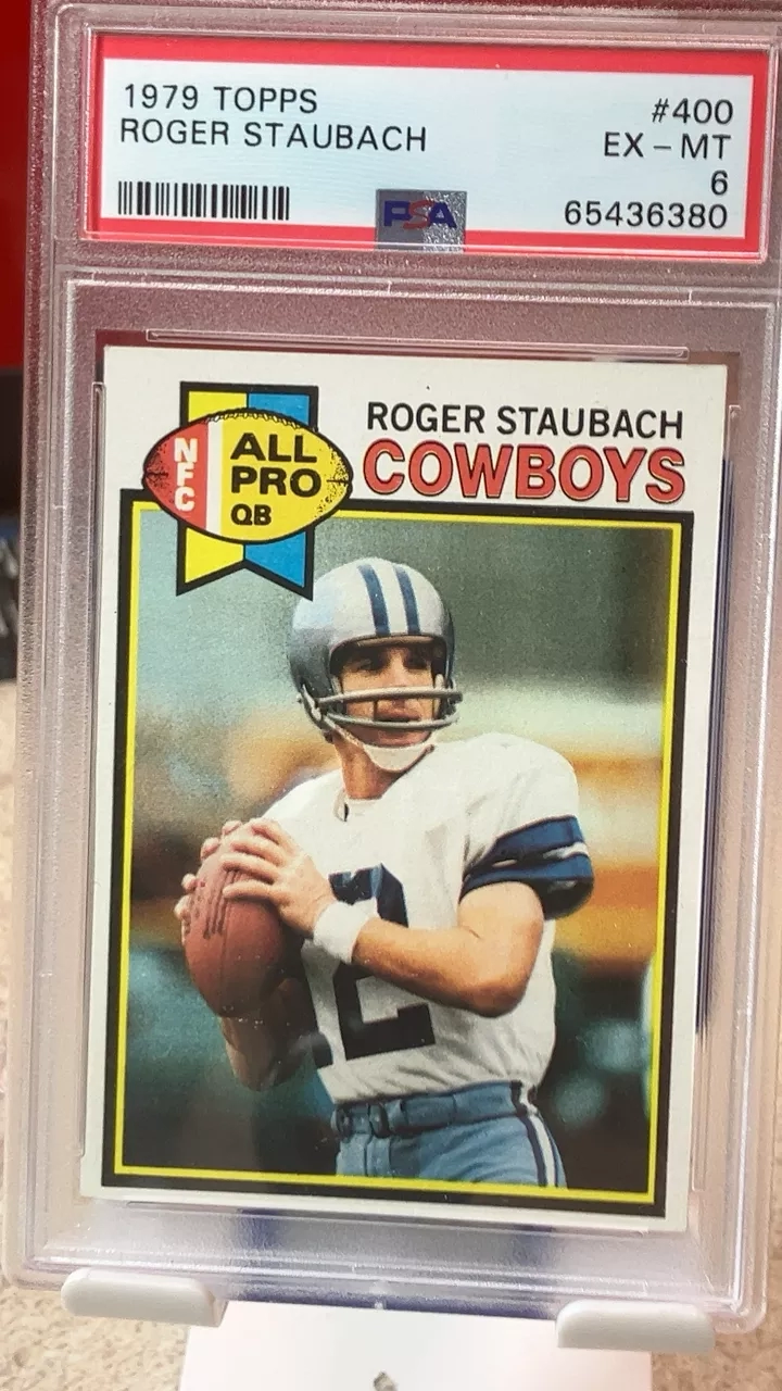 1979 Topps Roger Staubach Dallas Cowboys Football Card #400