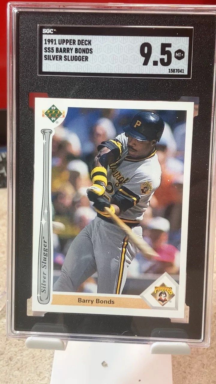 1991 Upper Deck SGC 9.5 Barry Bonds Silver Slugger Baseball Card
