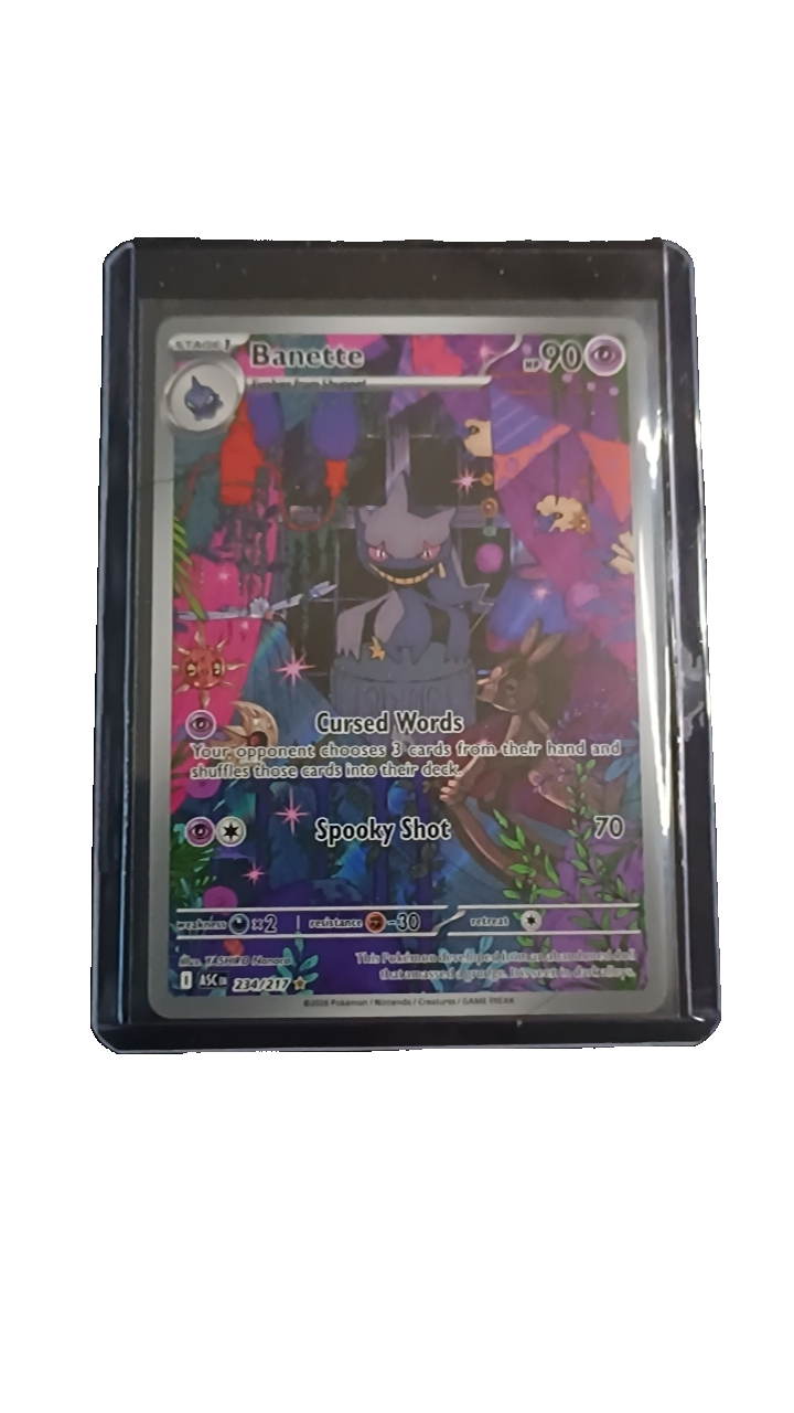Pokemon Banette Cursed Words Trading Card