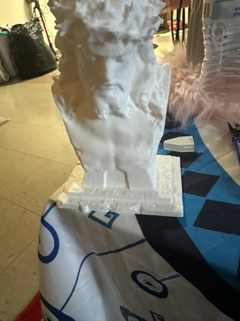 Classical Zeus Bust Statue - White Marble Finish