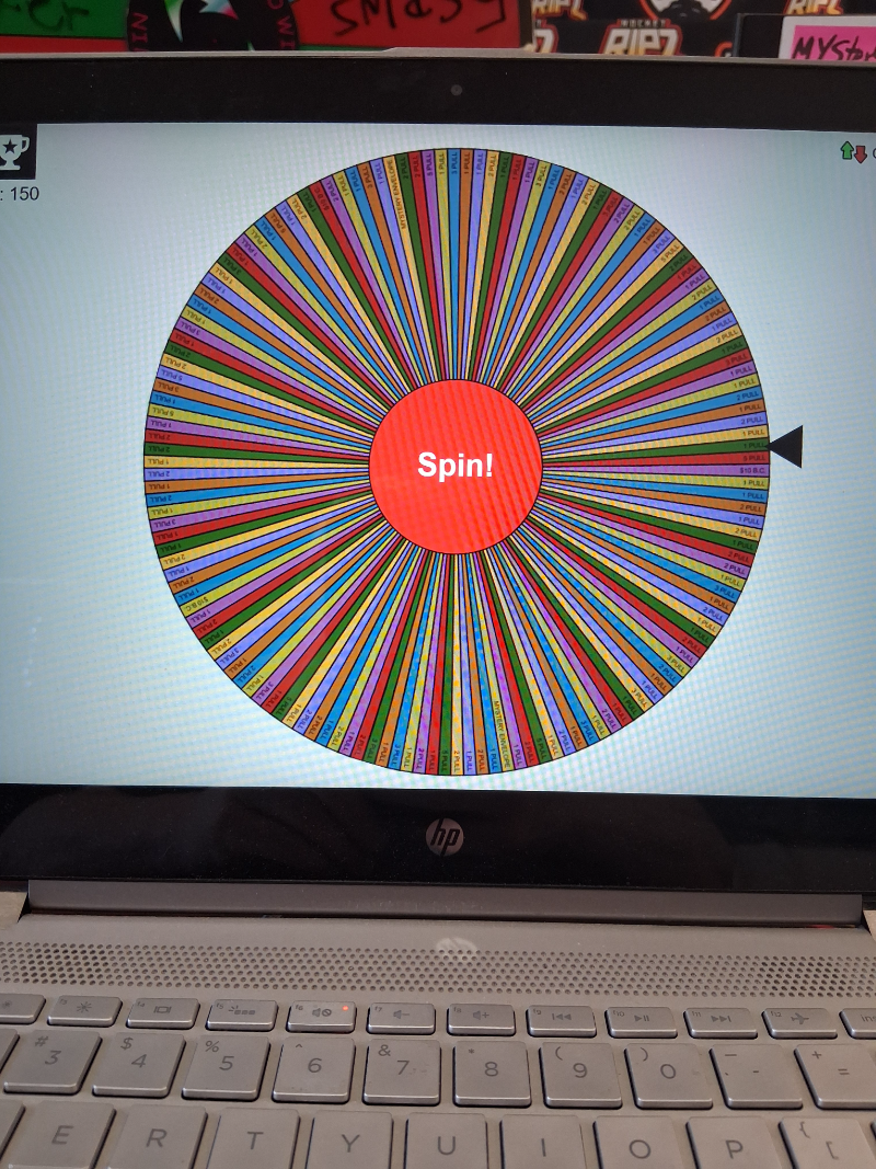 3 REGULAR WHEEL SPINS