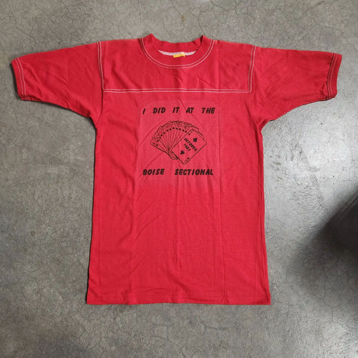 vintage boise poker tee