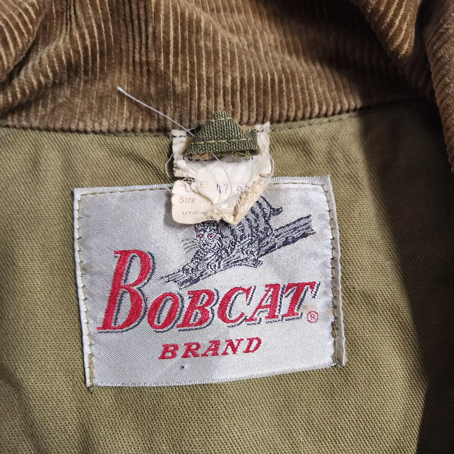 Vintage Bobcat Brand Camo Hunting Jacket