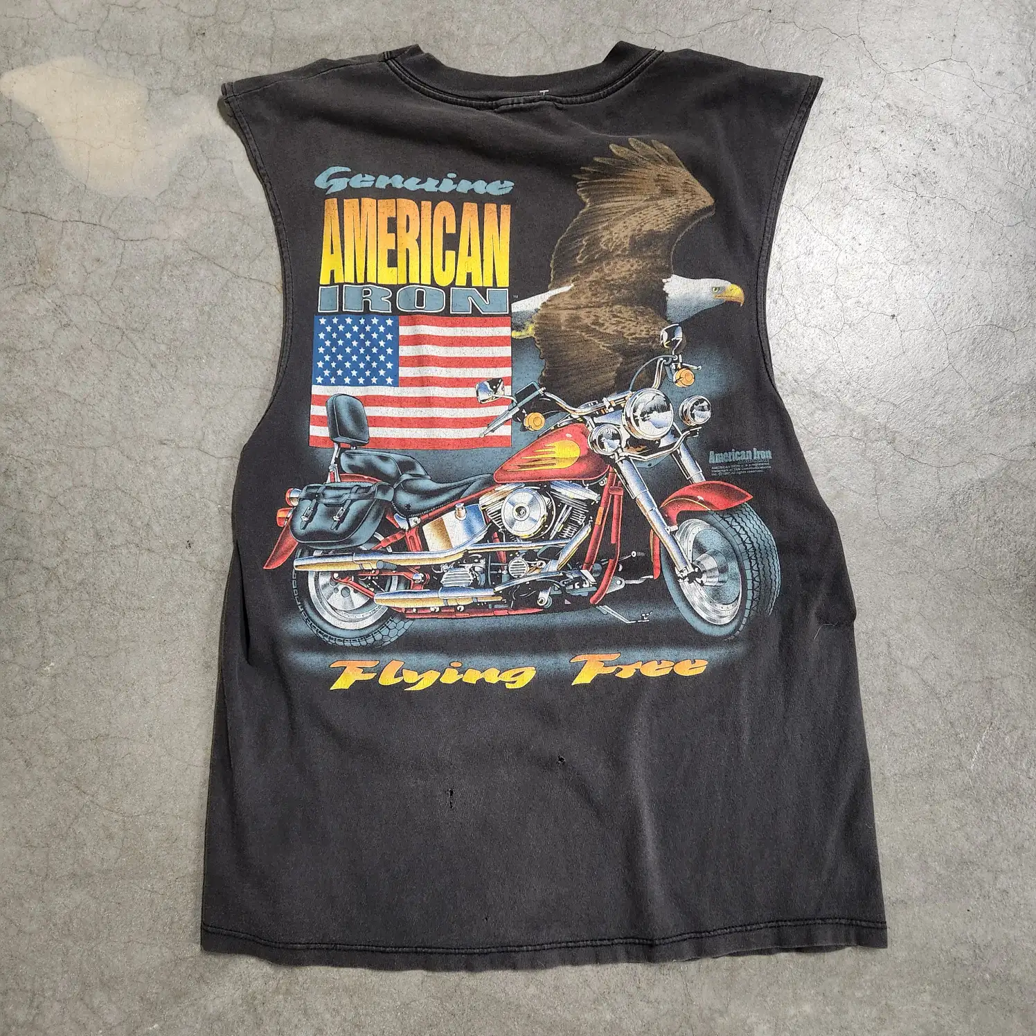 97 American Iron "Flying Free" Graphic Muscle Tank