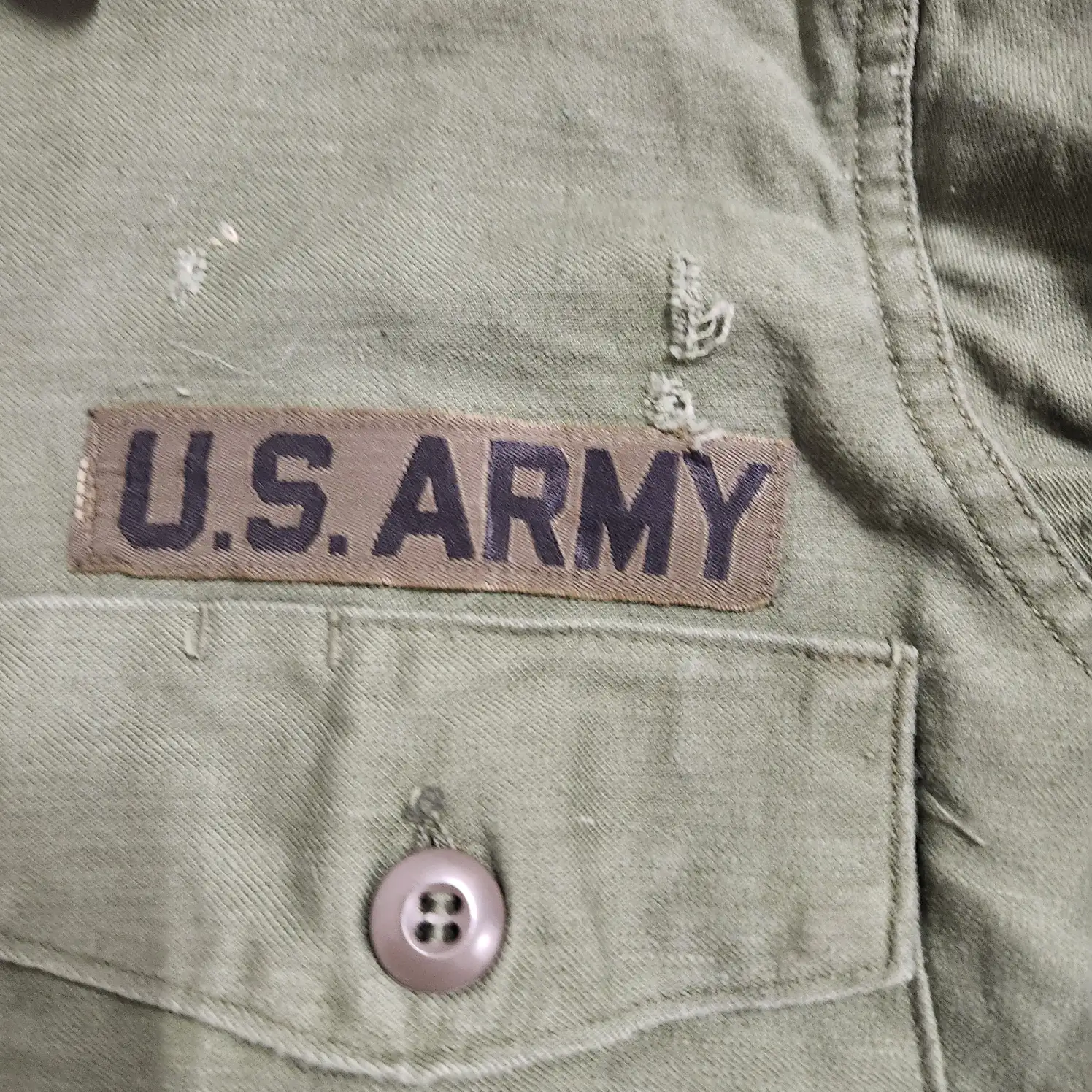 og107 Vintage US Army Military Field Shirt Jacket