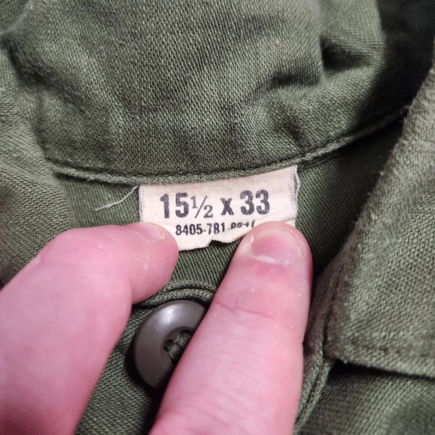 og107 Vintage US Army Military Field Shirt Jacket