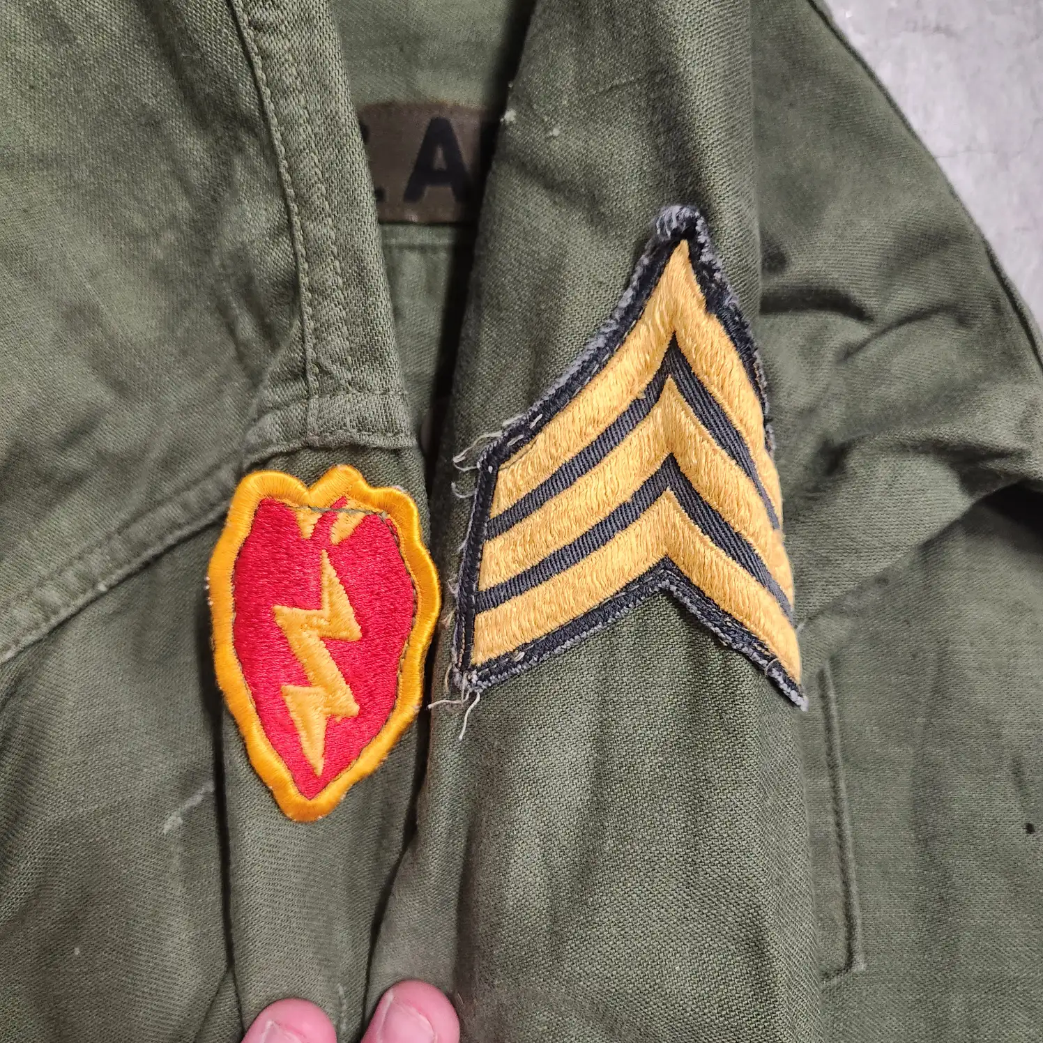 og107 Vintage US Army Military Field Shirt Jacket