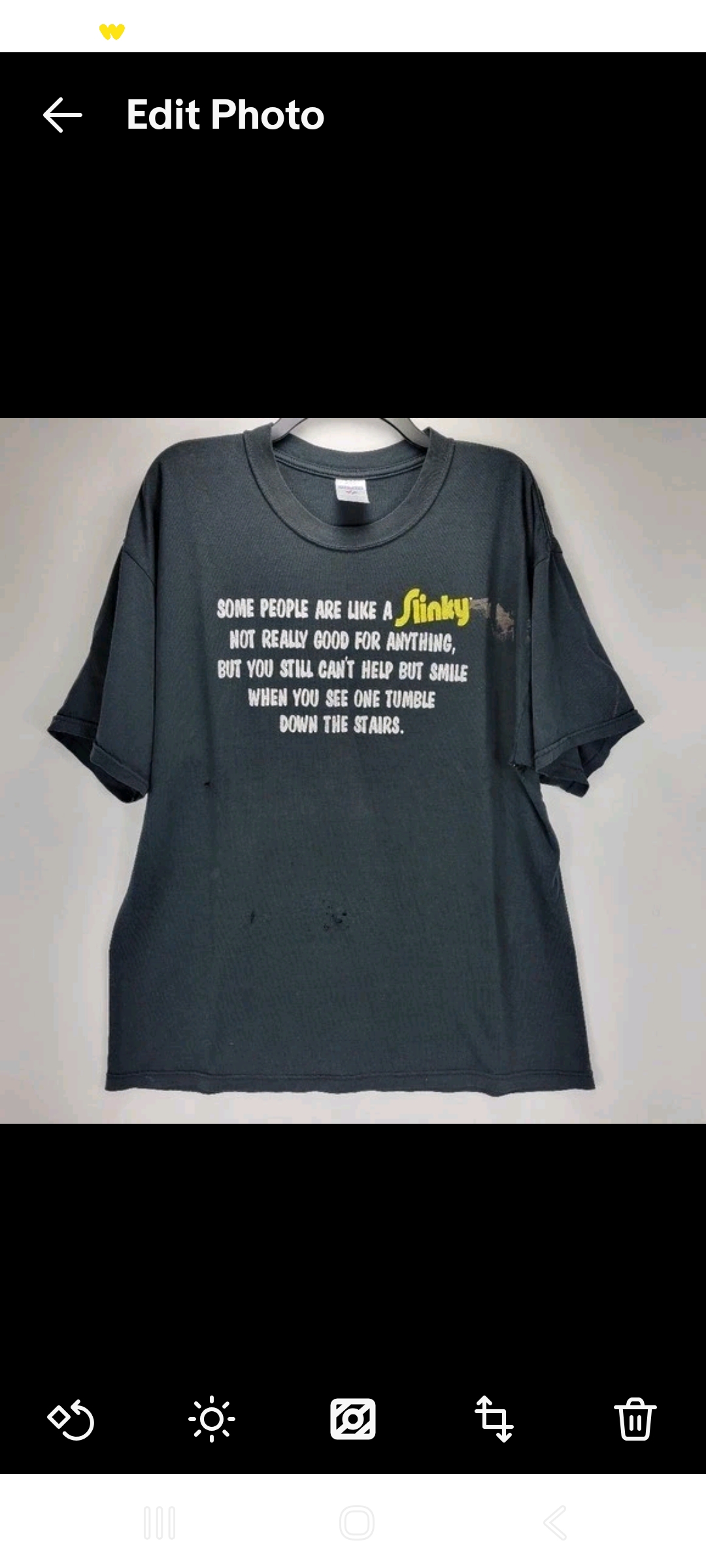 Mens XL Vintage Y2K Slinky "Some People Are Like A Slinky" T-Shirt