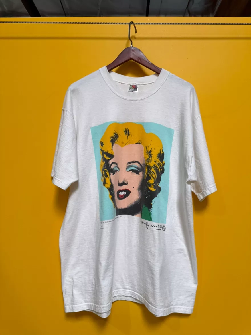 VINTAGE Andy Warhol Marilyn Monroe Pop Art T-Shirt 1996