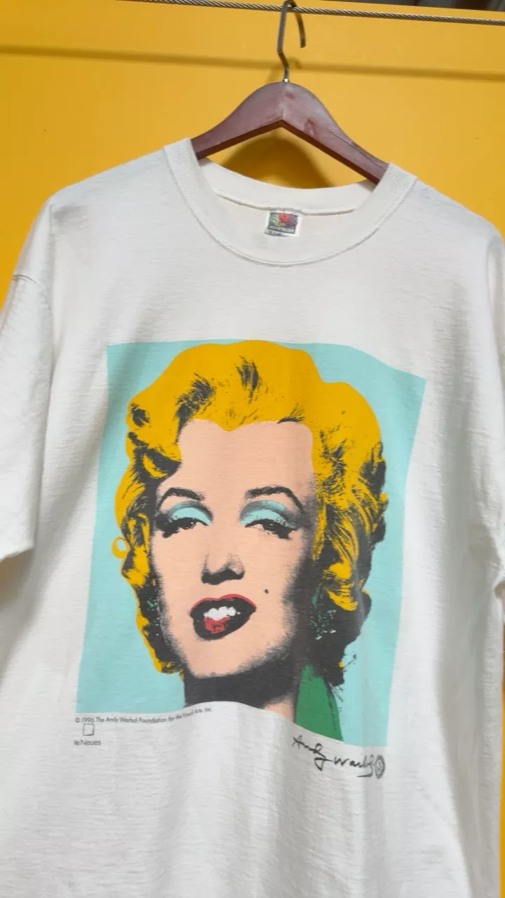 VINTAGE Andy Warhol Marilyn Monroe Pop Art T-Shirt 1996
