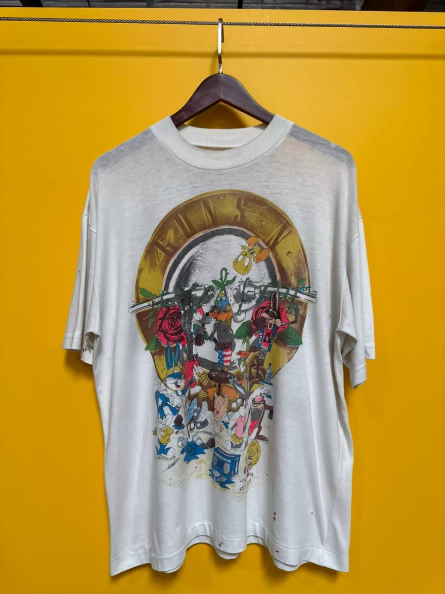 Vintage Looney Tunes x Guns N' Roses Graphic  1991 T-Shirt