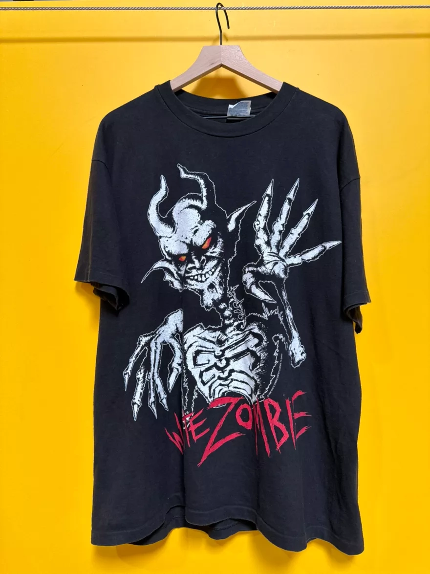 Vintage White Zombie 666 Muthafucka Shirt 1993