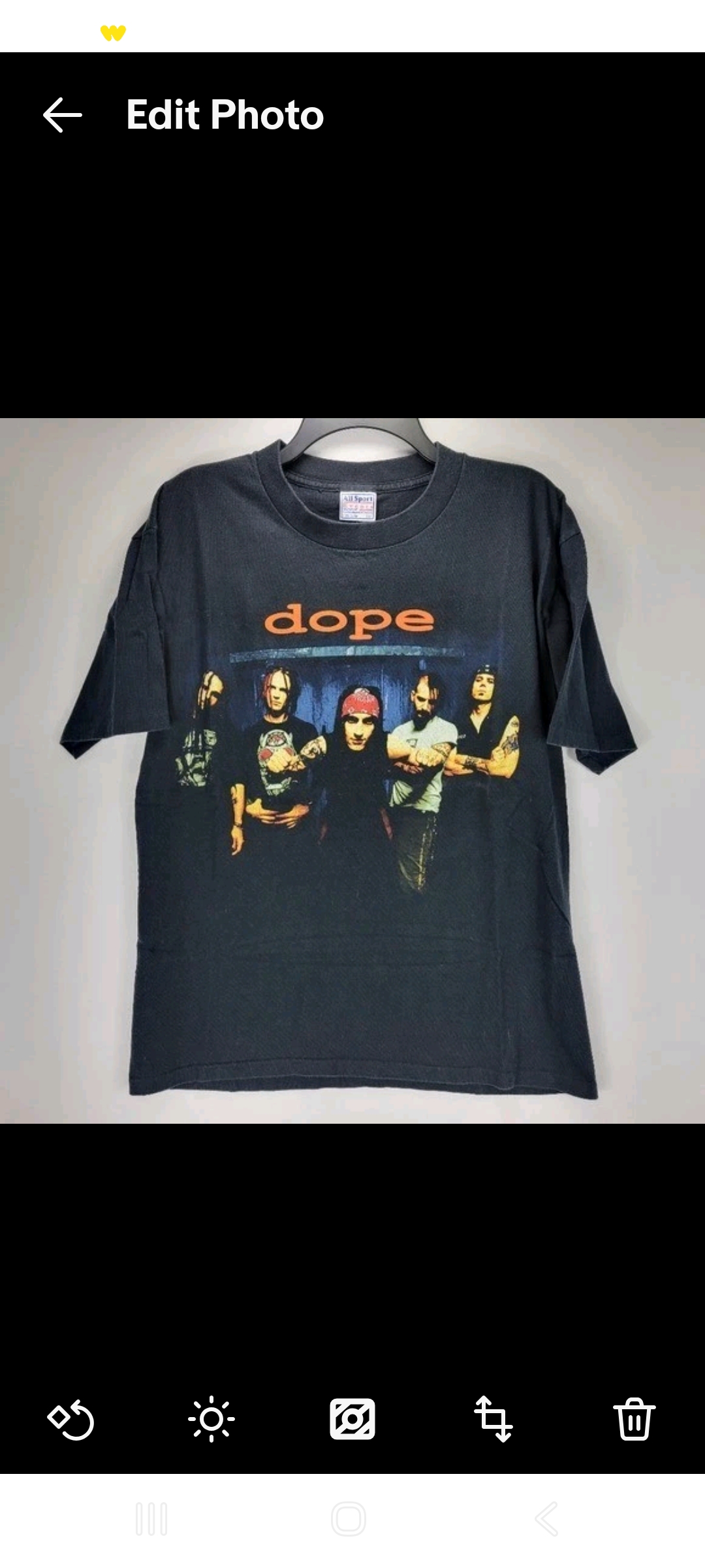 Mens Large Dope Vintage Heavy Metal Rock Music Band T Shirt Black Grunge Rare