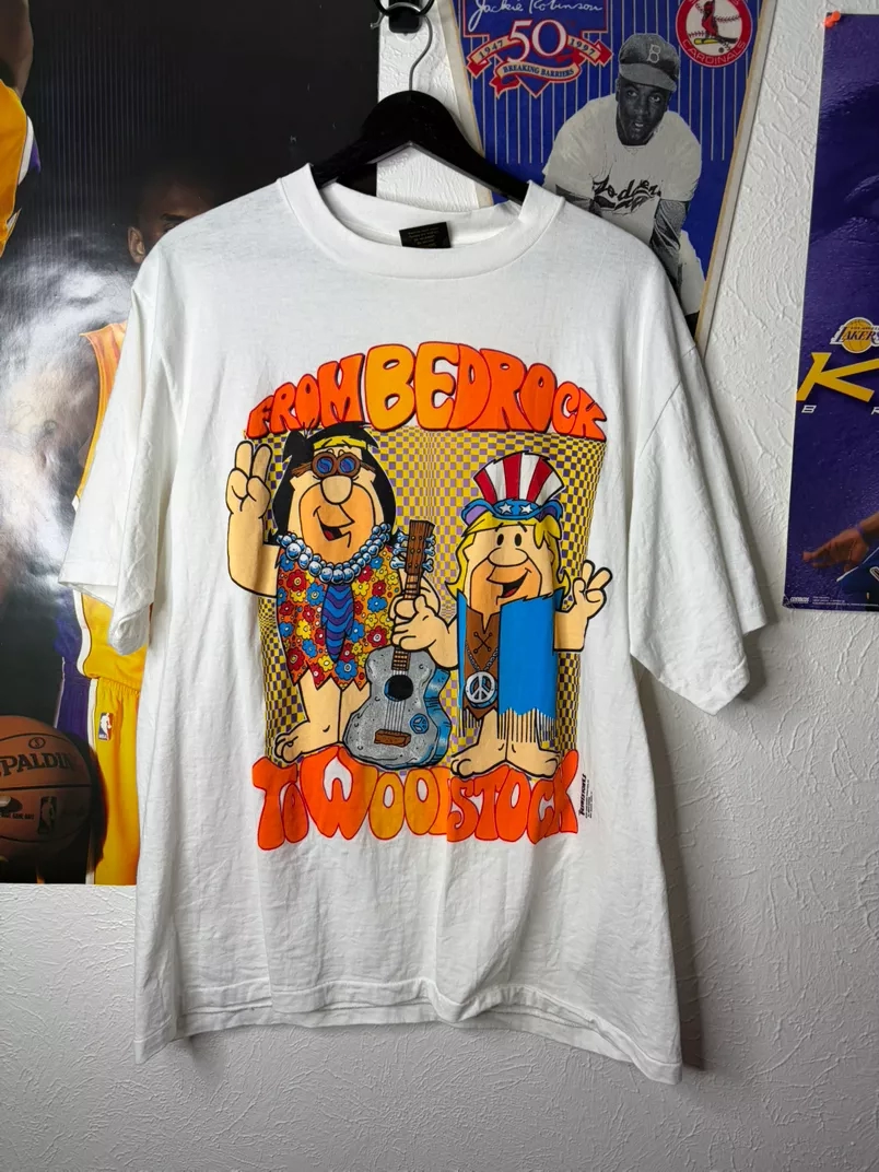 The Flintstones "From Bedrock to Woodstock" Graphic T-Shirt