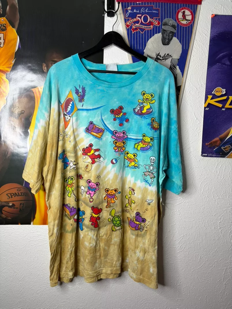 Vintage Grateful Dead "Dancing Bears" Tie-Dye T-Shirt