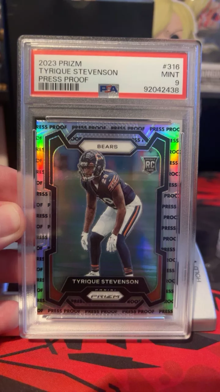 2023 Prizm Tyrique Stevenson Press Proof Rookie Card