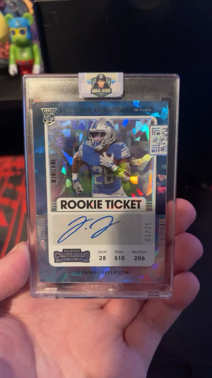 Jermar Jefferson 2021 Contenders Rookie Ticket Autograph Football Card 01/21