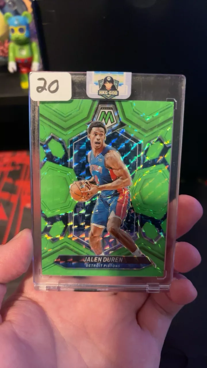Jalen Duren green 7/10 Detroit Pistons 2023-24 Prizm