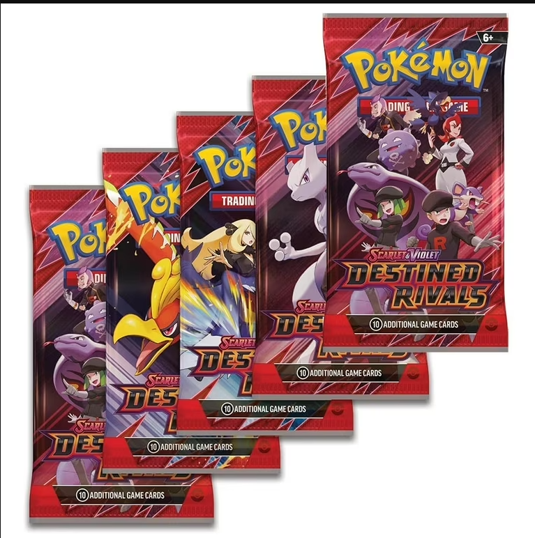 5x Pokemon Destined Rivals Booster packs