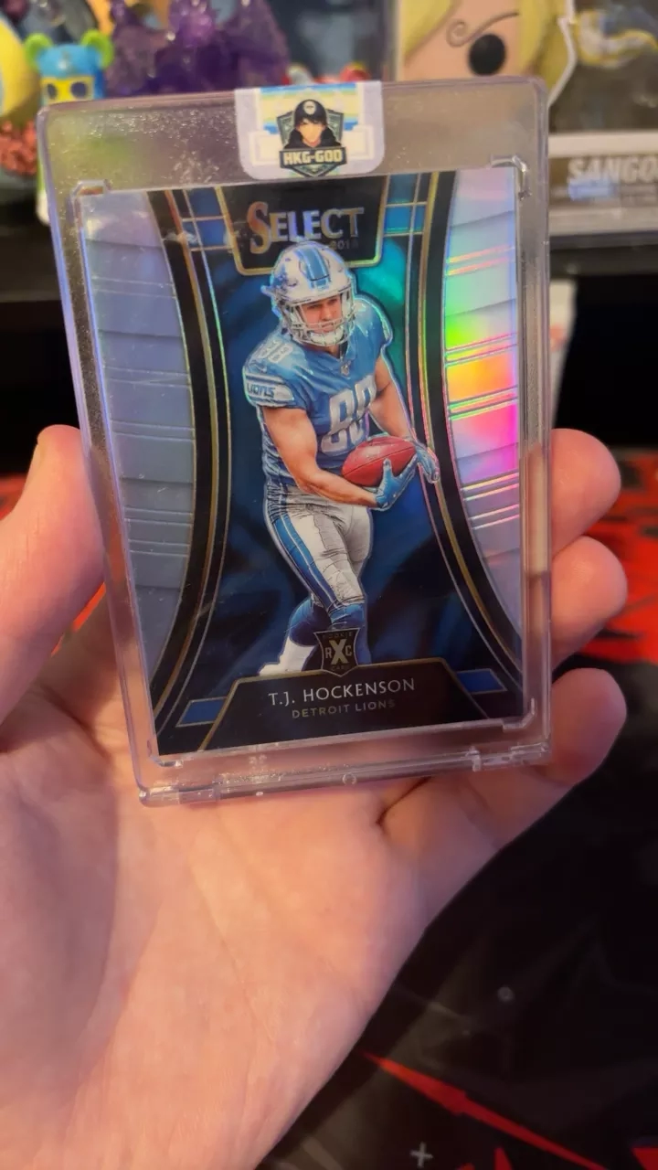 2019 Select T.J. Hockenson sliver Rookie Card Detroit Lions