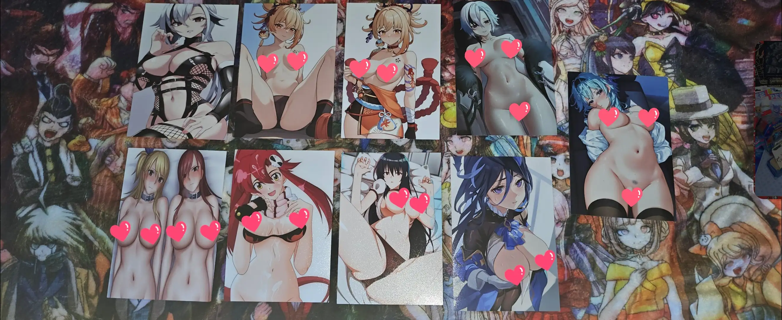9 Anime Waifu 4x6 Art bundle