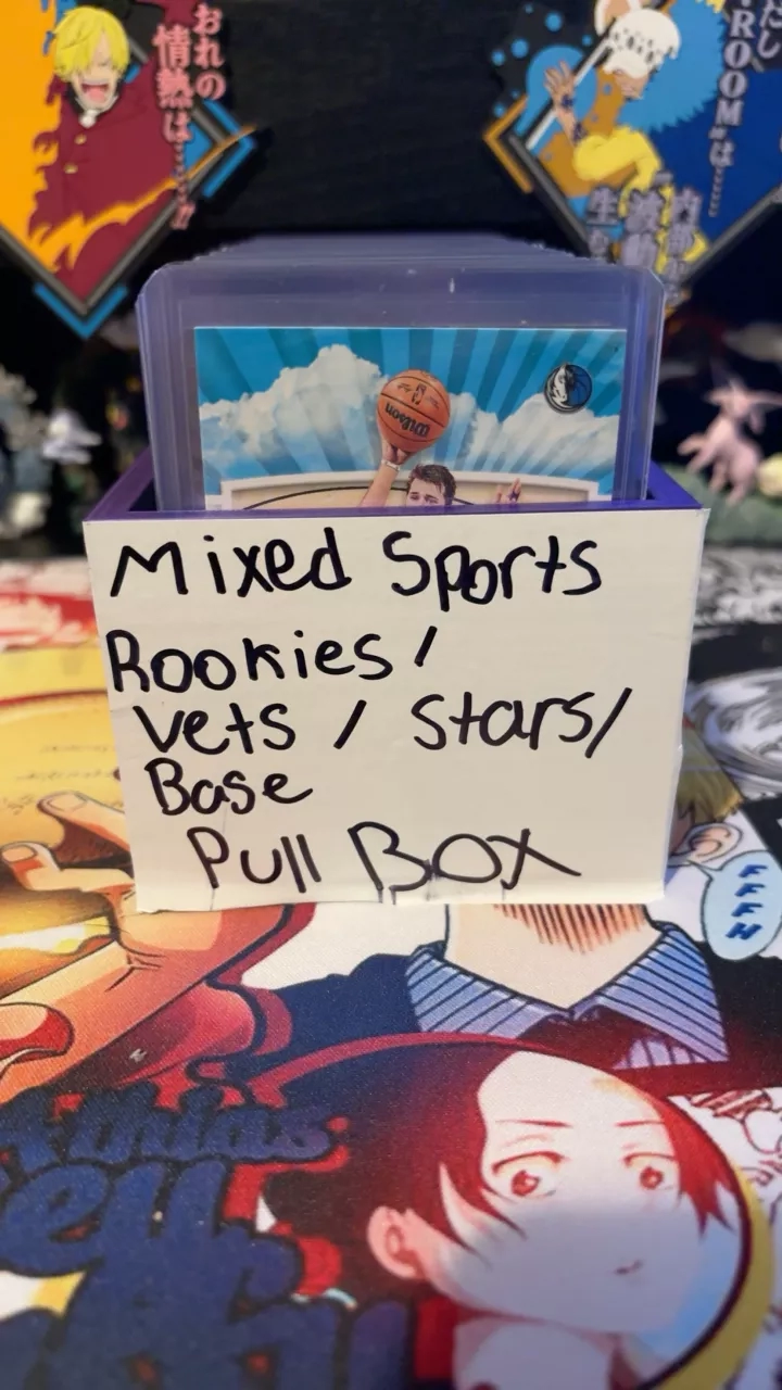 Mixed Sports Card Pull Box: base Rookies, Vets, Stars Cards