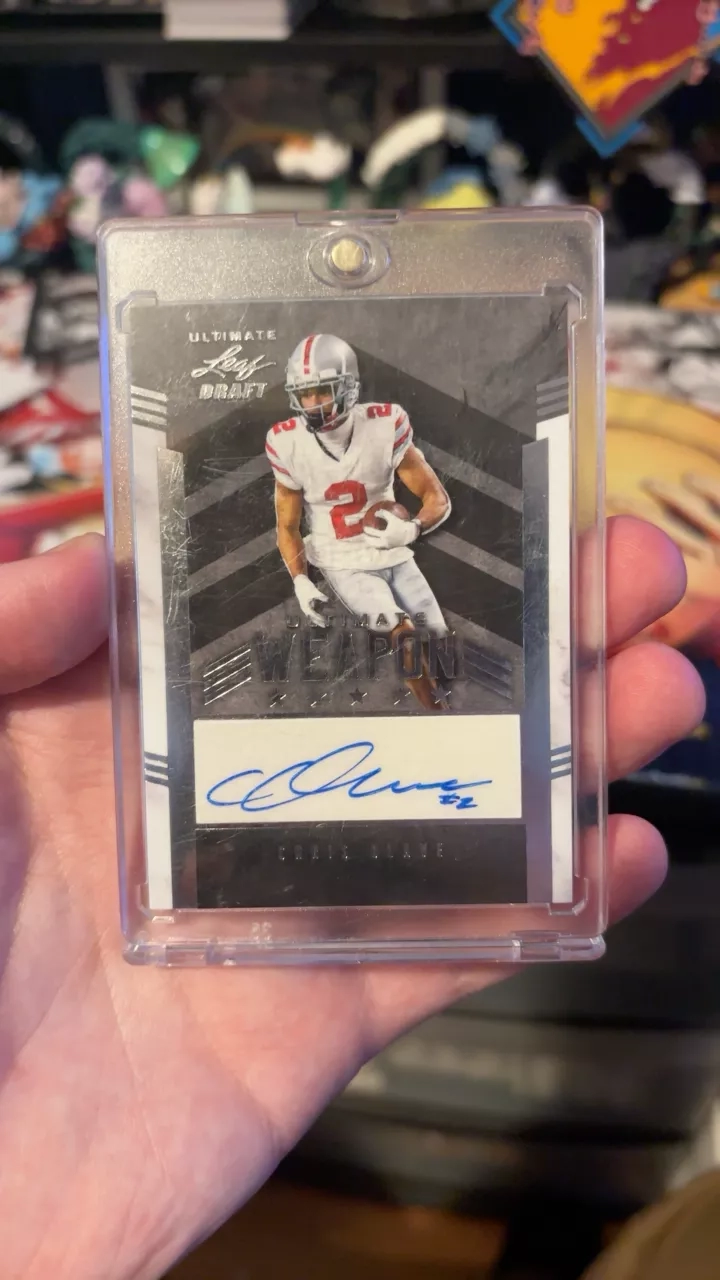 Leaf draft Chris Olave Autographed Football Card