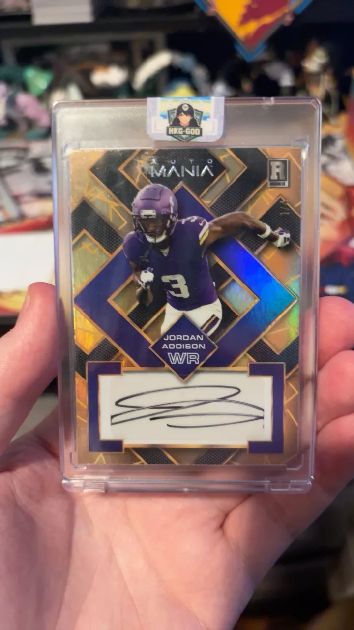 2023 Jordan Addison 1/4 "Rookie Auto Mania" Football Card