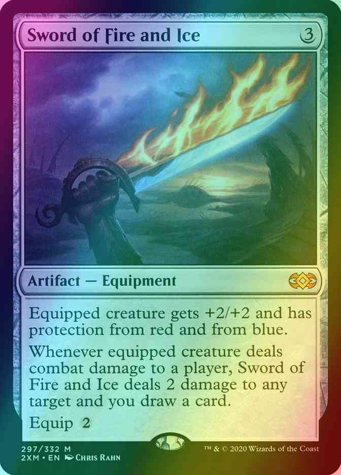 DMU Set CMC Game Foil Sword of Fire and Ice and Prerelease Overlord of the Balemurk