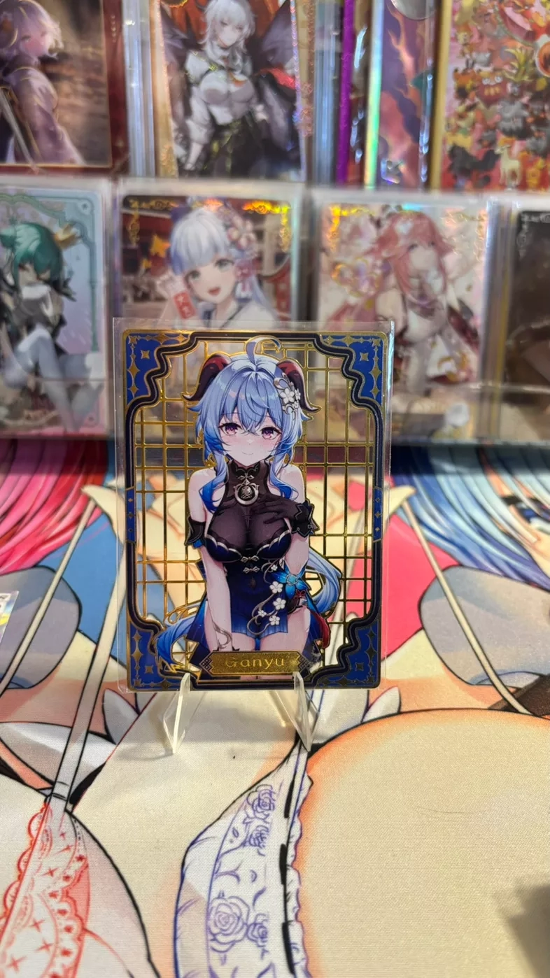 Ganyu Genshin Impact Metal Anime Waifu Trading Card