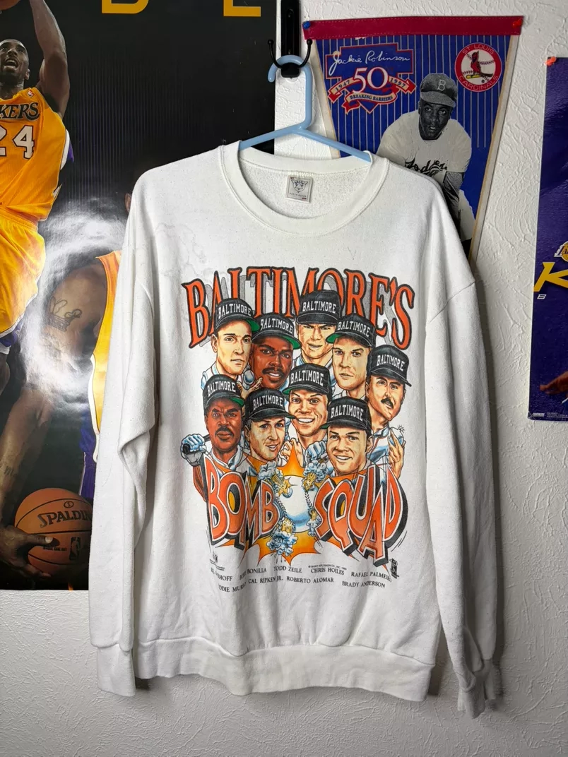 Vintage Baltimore Orioles Bomb Squad Crewneck Sweatshirt