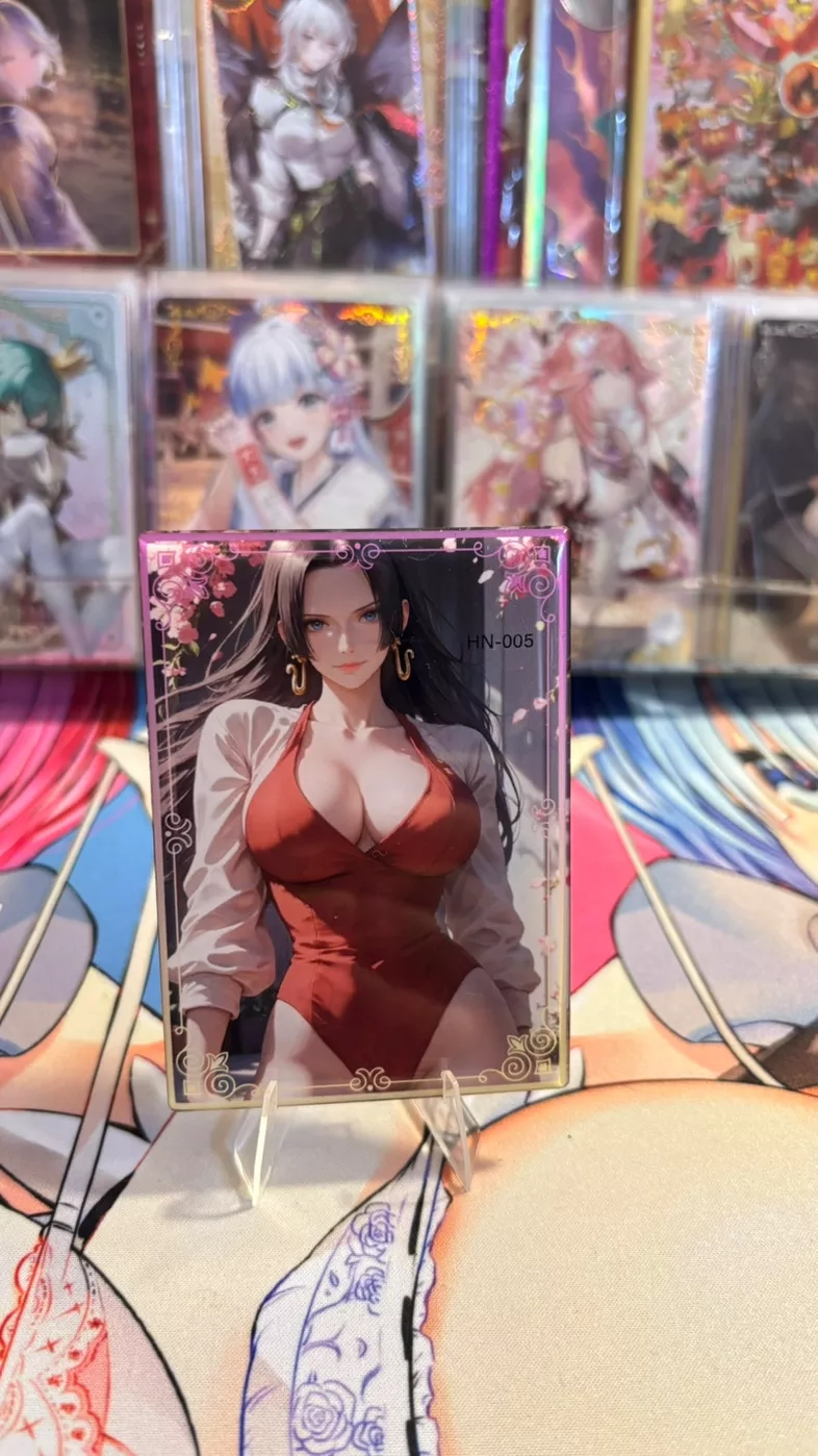 Boa Hancock (One Piece) Acyclic Trading Card. super rare promo pull!