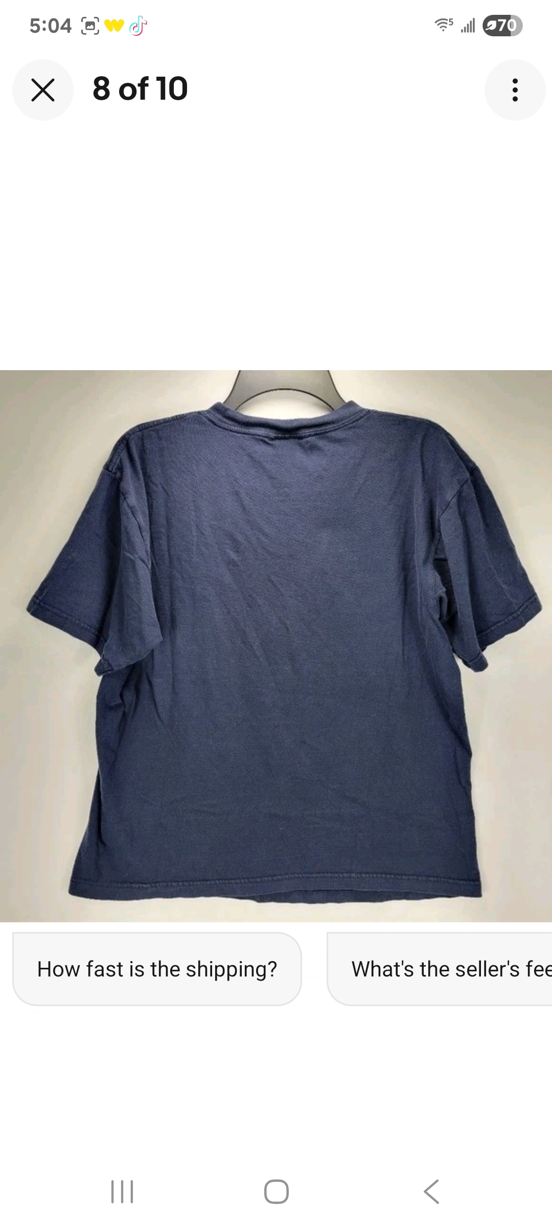 Mens Small Montreal Quebec Canada Police Vintage Y2K Canadian Shirt Blue Rare