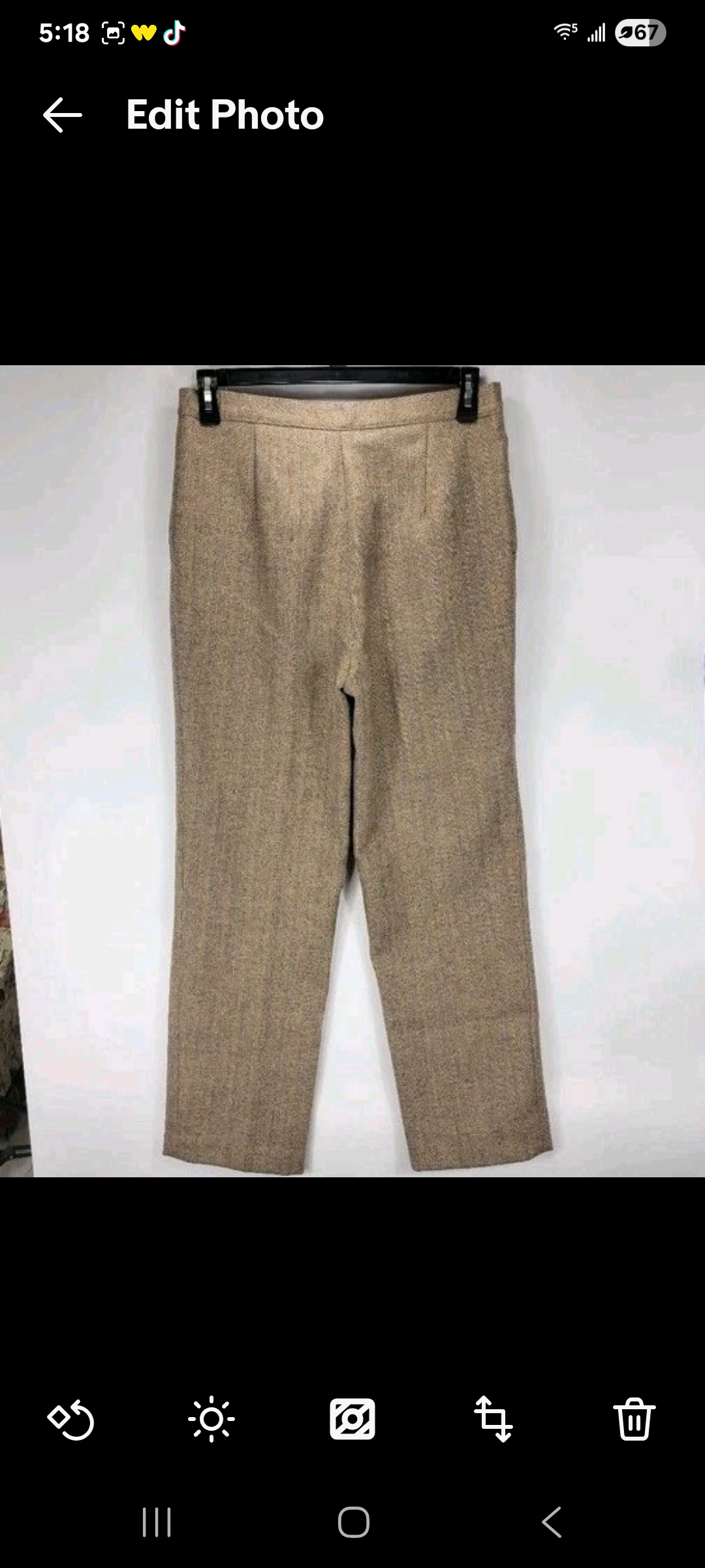 Womens 12 Domino 100% Wool Vintage Trouser Pants Business Casual Work Old Money