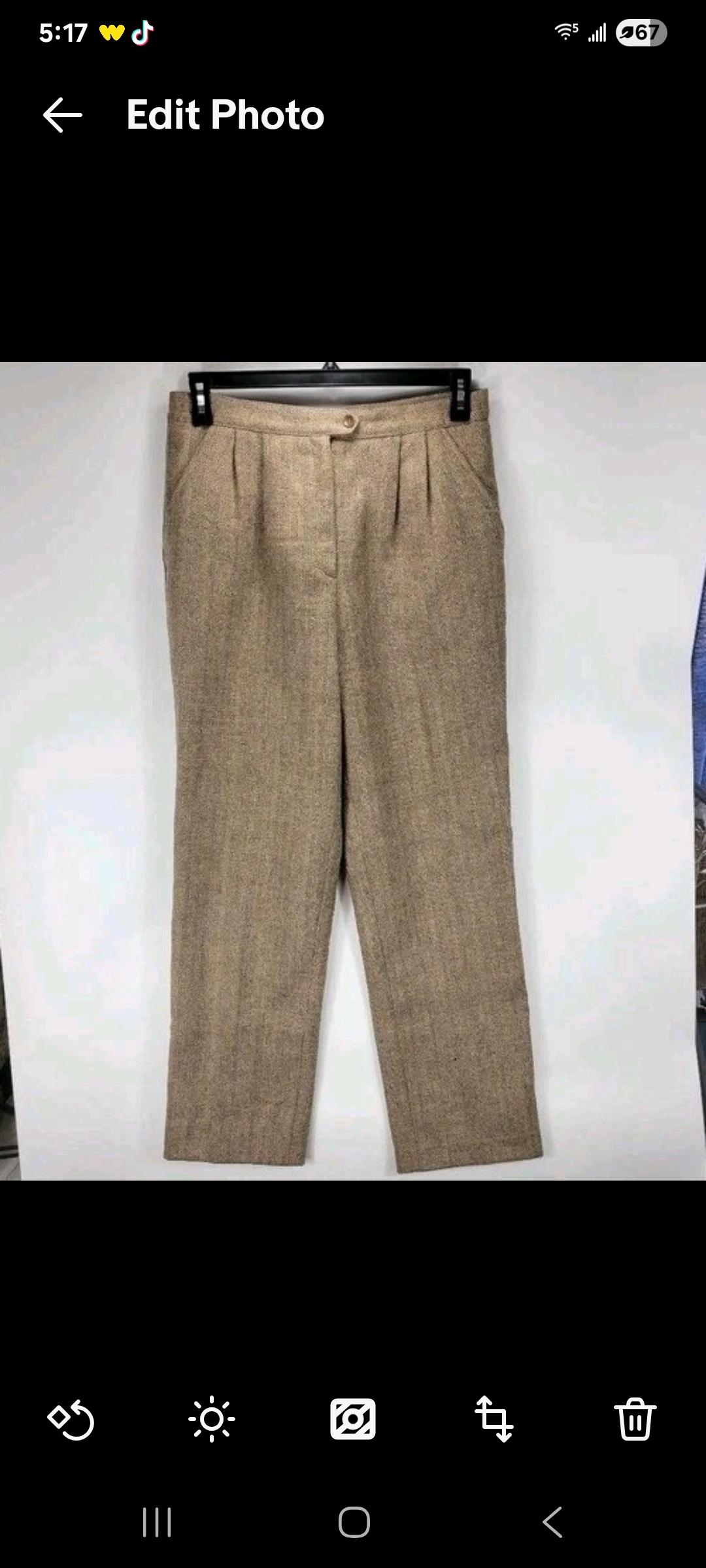 Womens 12 Domino 100% Wool Vintage Trouser Pants Business Casual Work Old Money