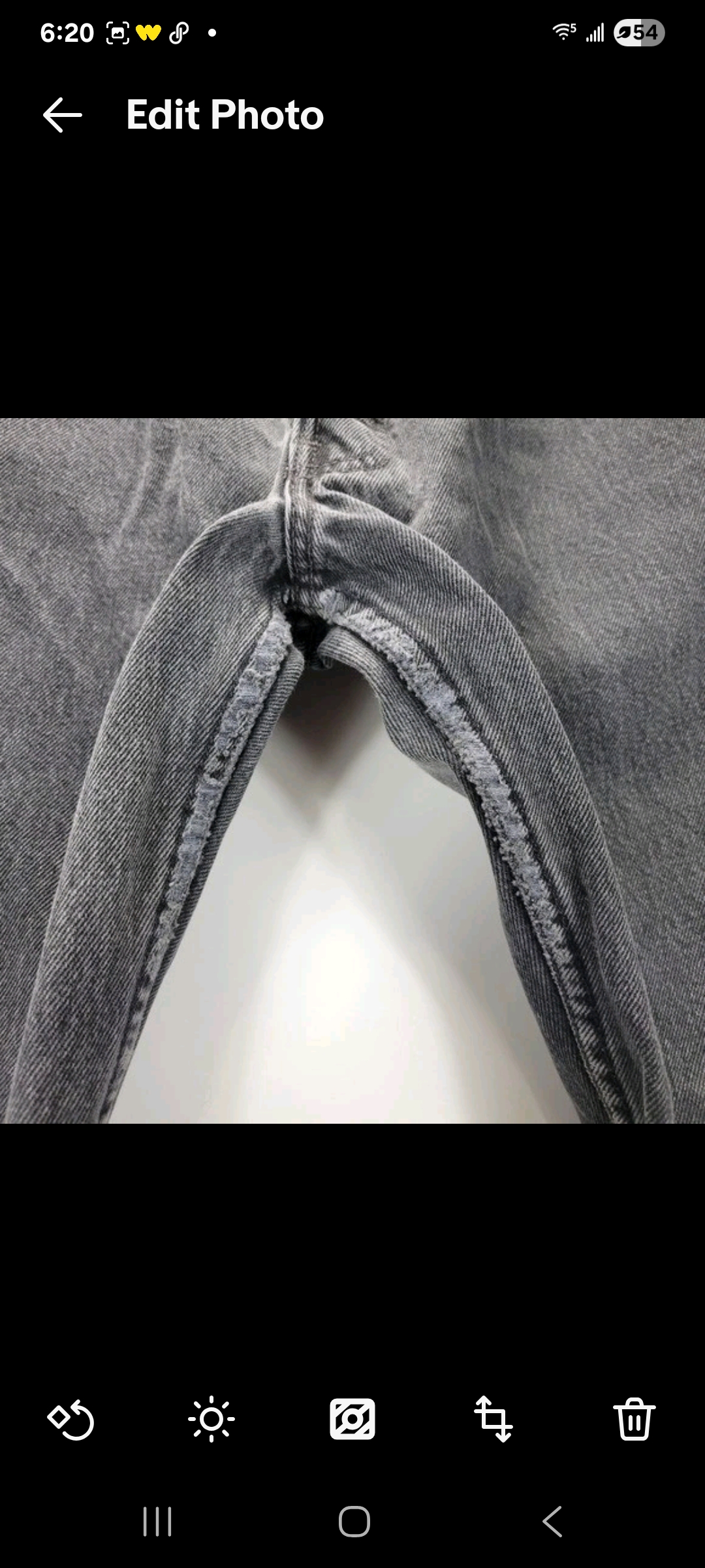 Mens 34x34 (32x28) Levis 501 Vintage 90s 1997 Black Faded Button Fly Jeans Pants USA