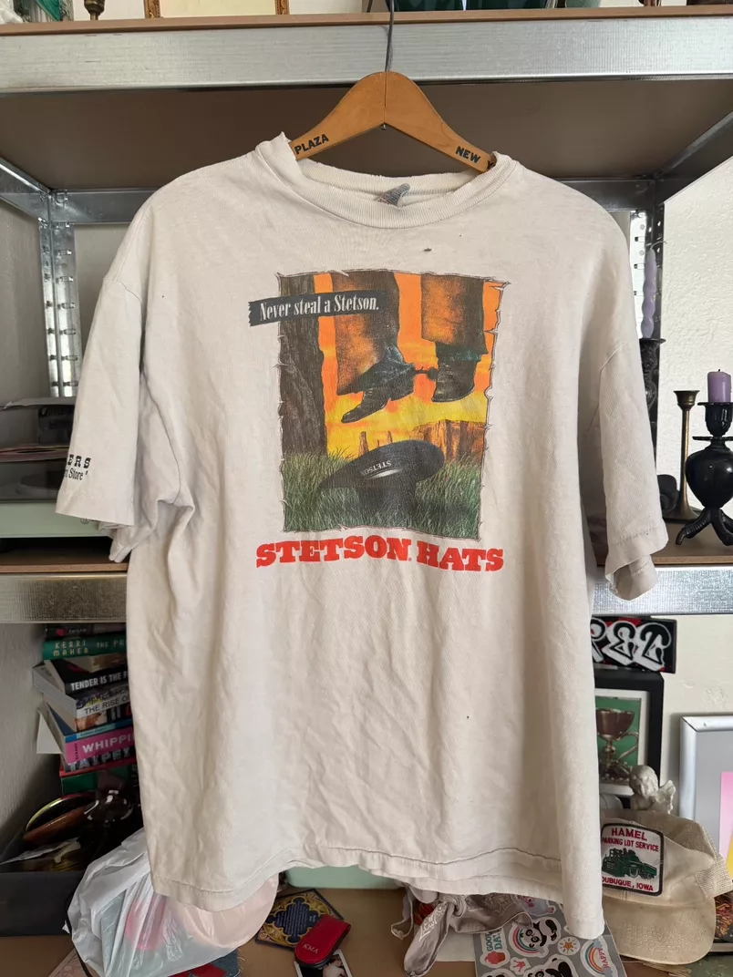 90s Never Steal a Stetson Hats T-Shirt