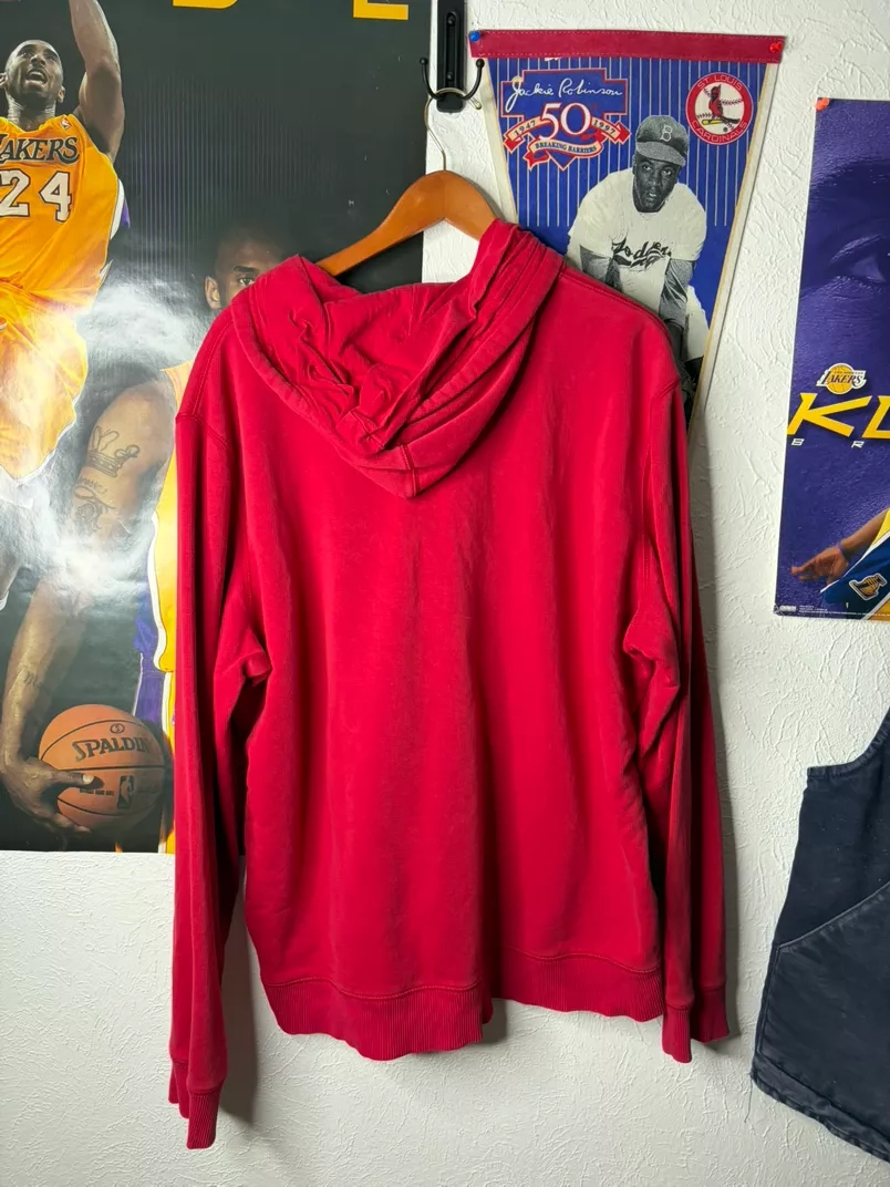 Nike Just Do It Red Zip-Up Hoodie