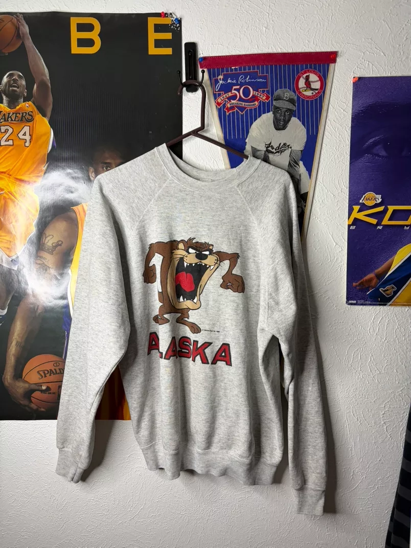 Vintage Taz Alaska Crewneck Sweatshirt