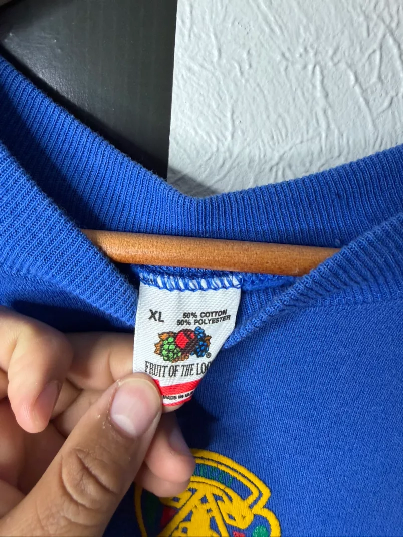 Vintage Blue Gucci Logo Sweatshirt