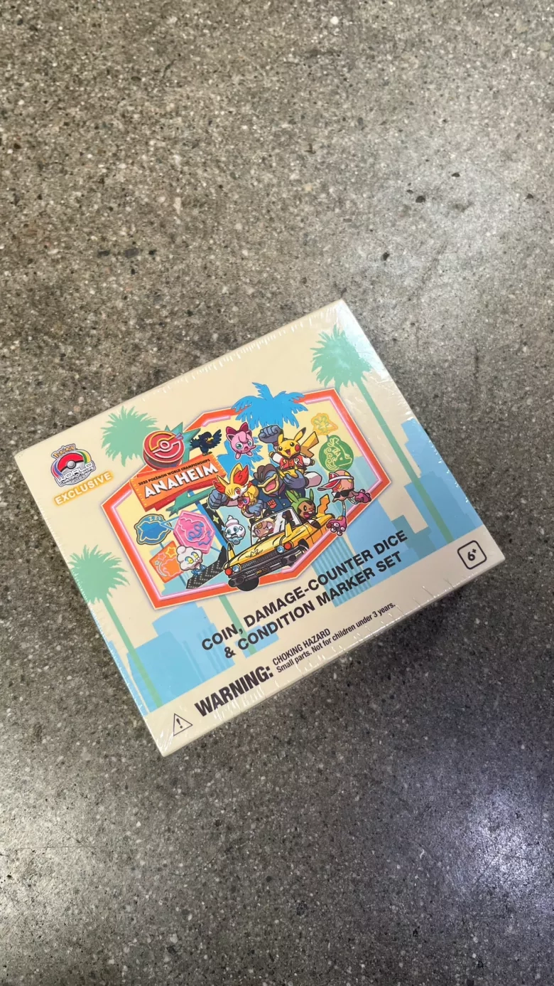 Pokemon Anaheim Exclusive Coin, Damage-Counter Dice & Condition Marker Set