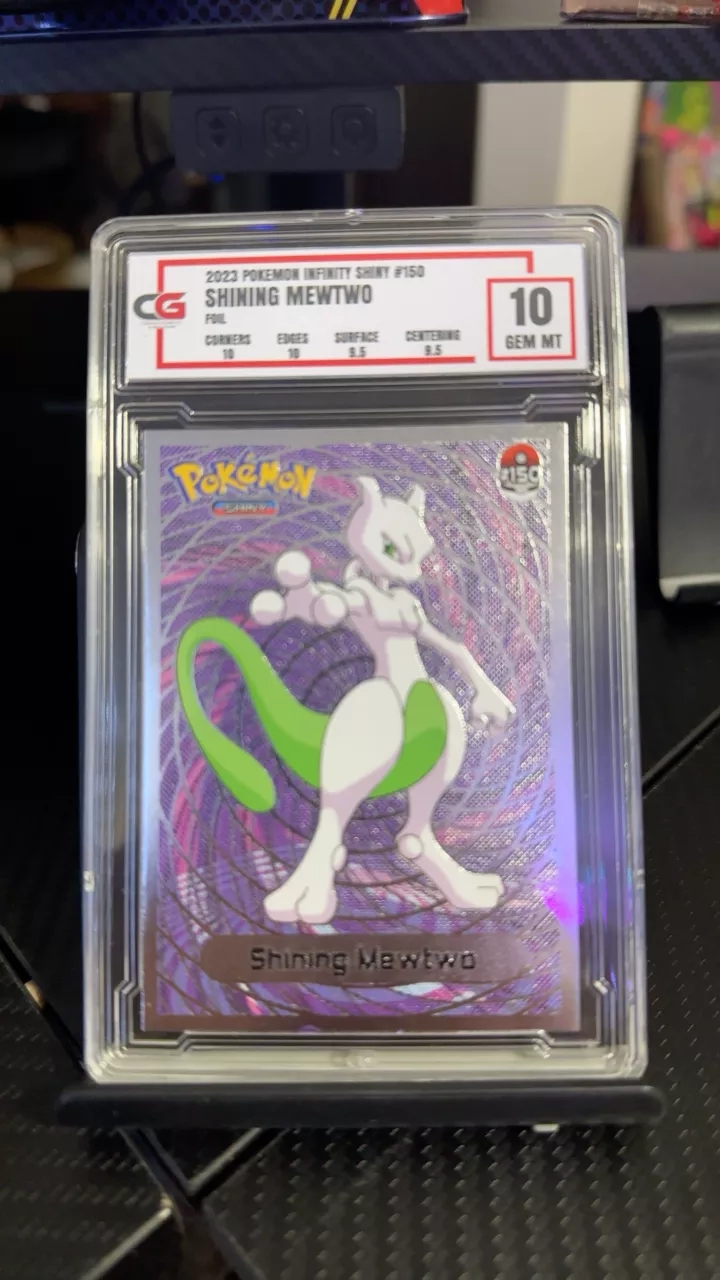 2023 Pokemon Infinity Shiny Mewtwo Gem Mint 10 Graded Trading Card