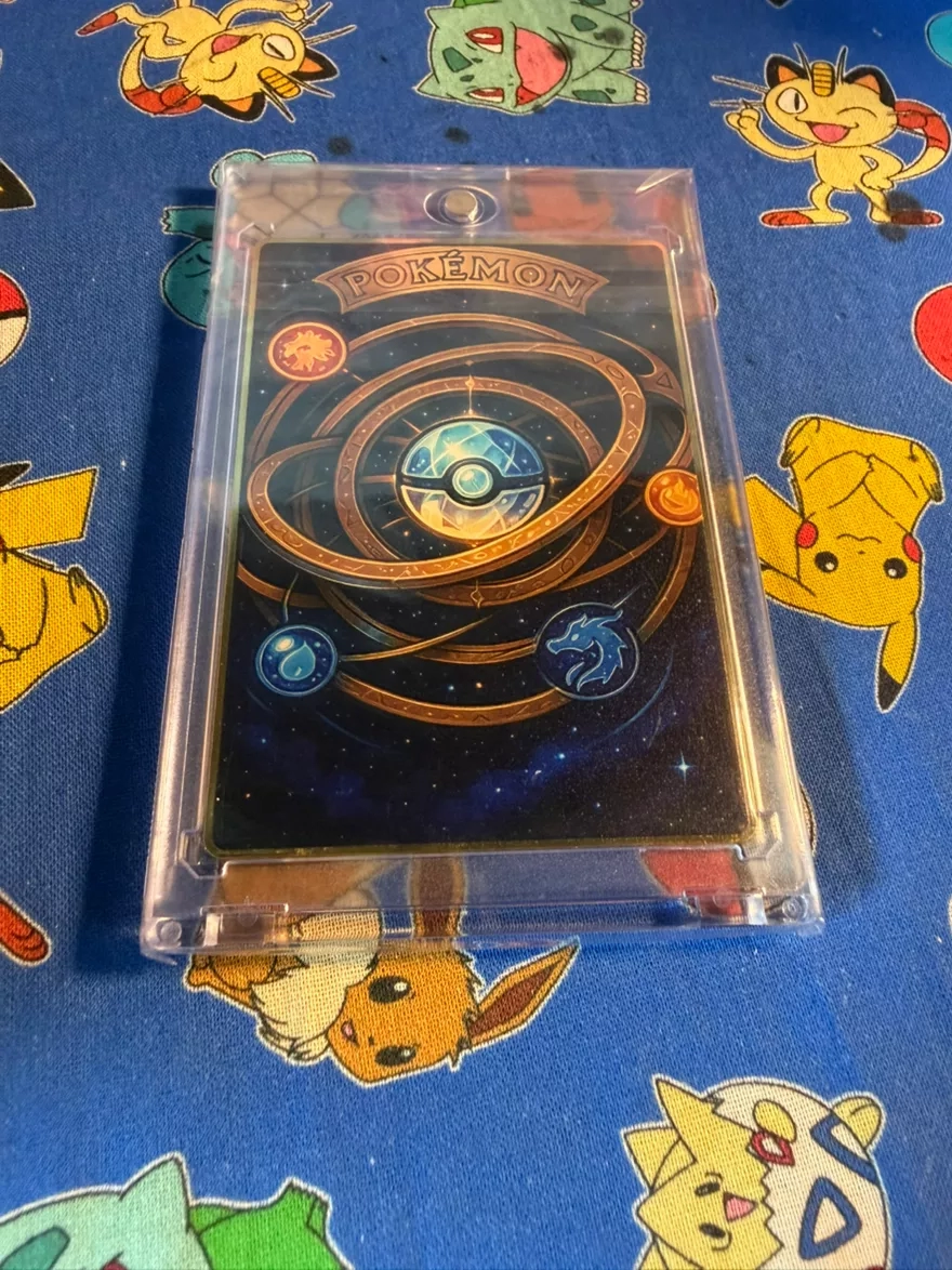 Mystery Metal pokemon slab non tcg