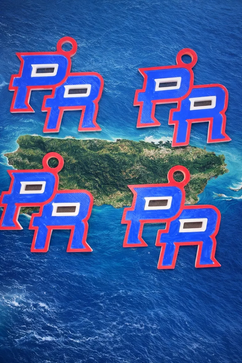 PR 3D Printed Keychain per set