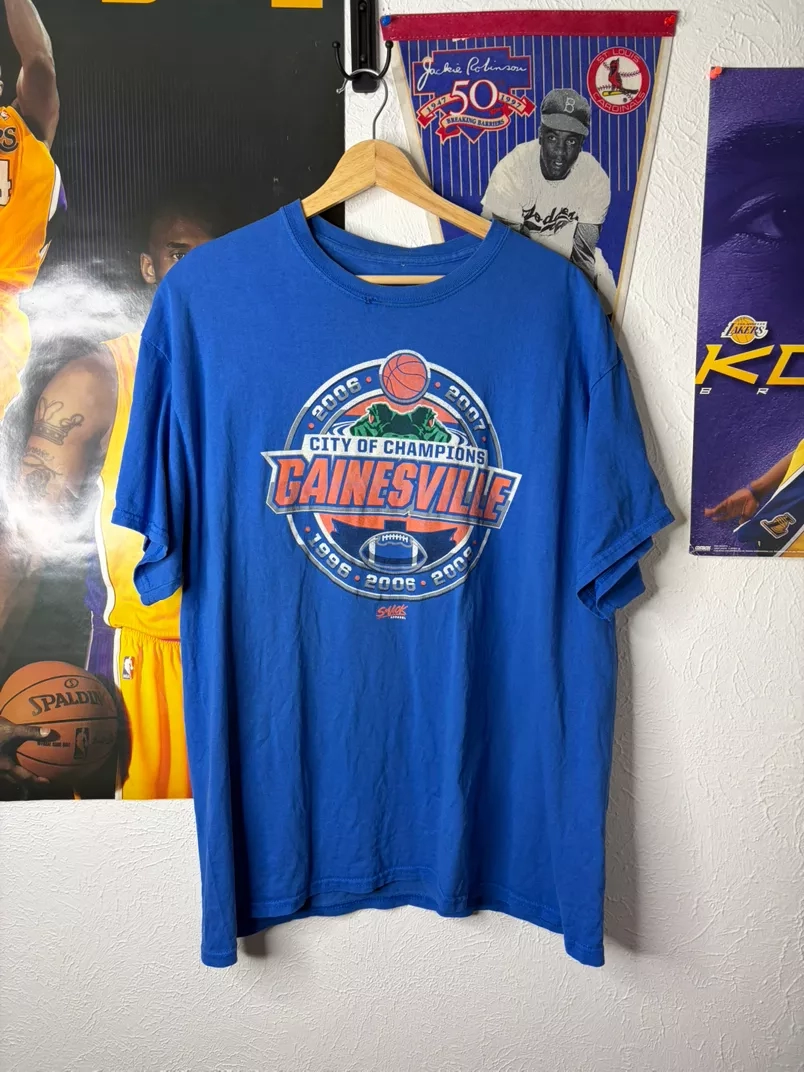 Gainesville City of Champions 2006-2007 Basketball & Football T-Shirt