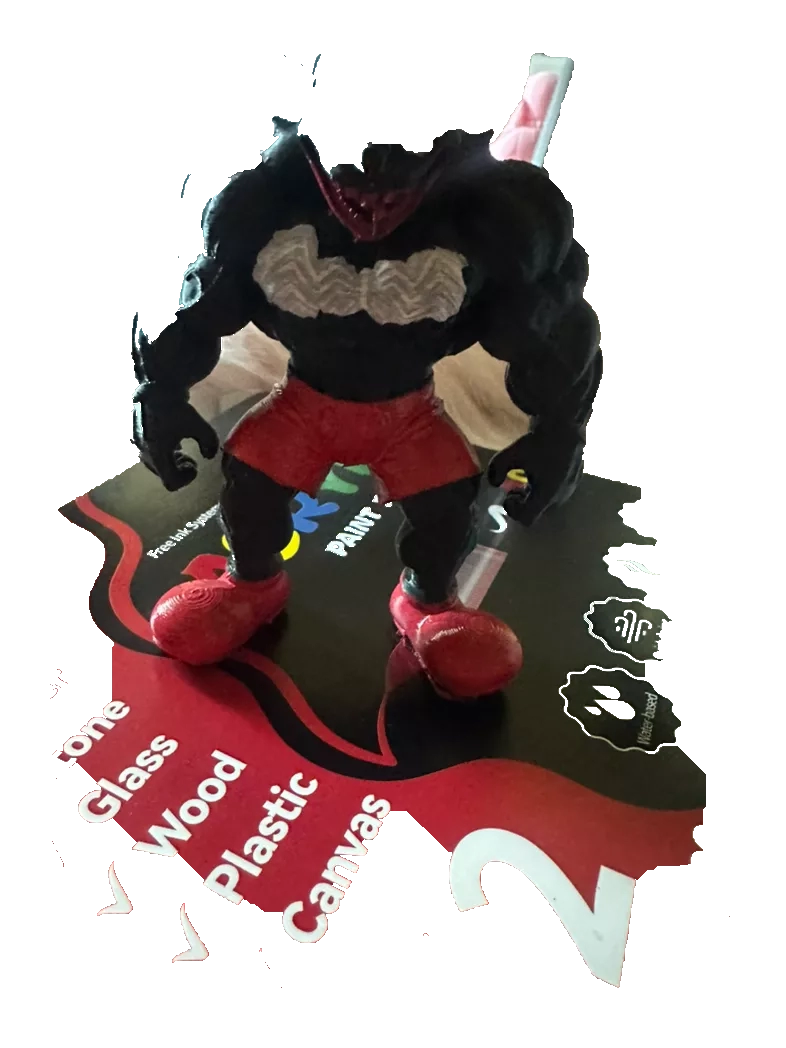 Venom-Inspired Action Figure - Red Shorts Edition