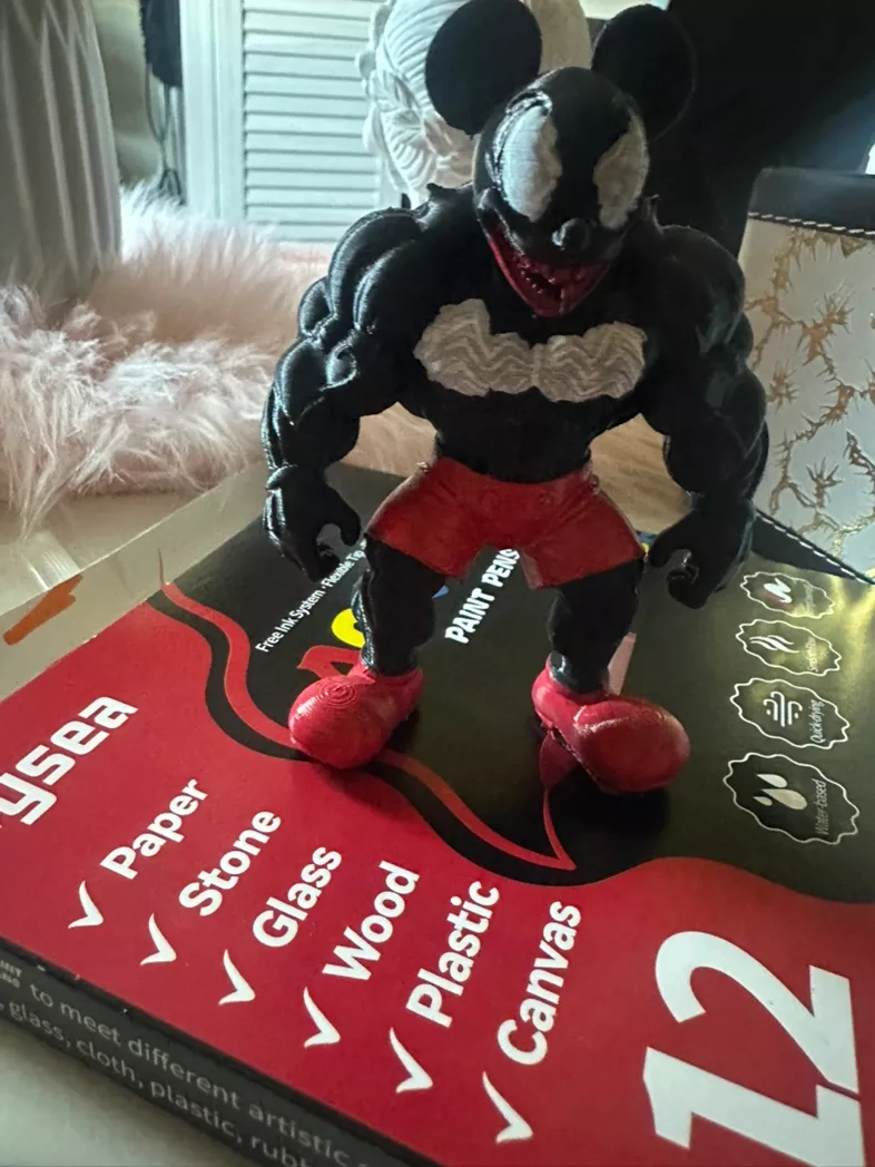 Venom-Inspired Action Figure - Red Shorts Edition