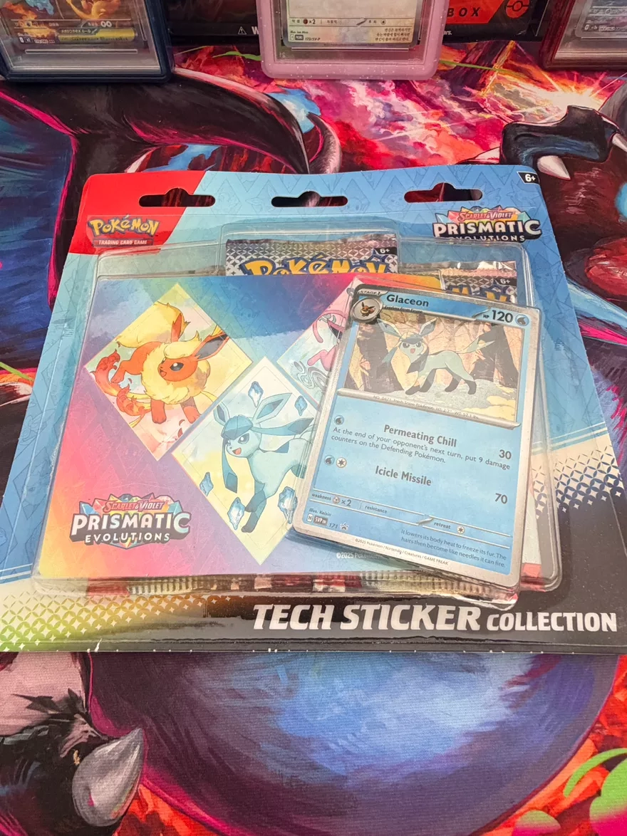 Pokemon Scarlet & Violet Prismatic Evolutions Tech Sticker Collection